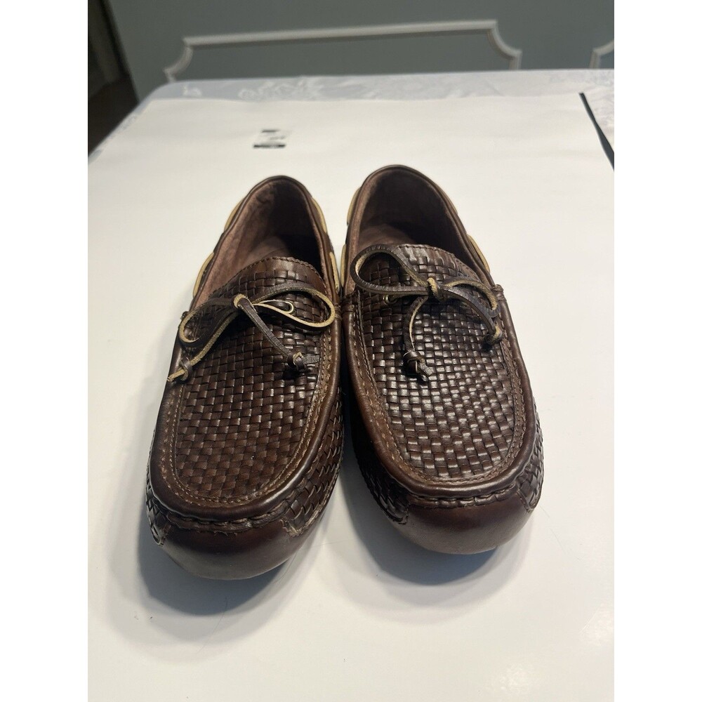 UGG Australia Chester Woven Leather Loafers Driving Moccasin Shoes 9 ~ EUC
